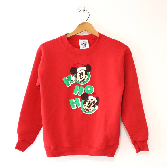 Mickey&Co Other - Vintage Kids Walt Disney Mickey Minnie Christmas Sweatshirt Large